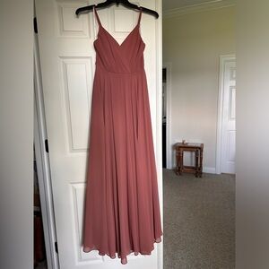 Lulu’s Full-Length Rusty Rose Dress
